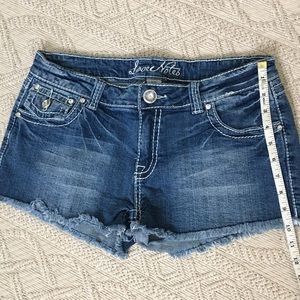 Love notes rhinestone accent shorts